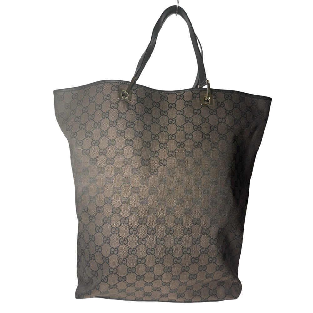 Gucci Black and Brown Patterned Tote - Picture 1 of 15